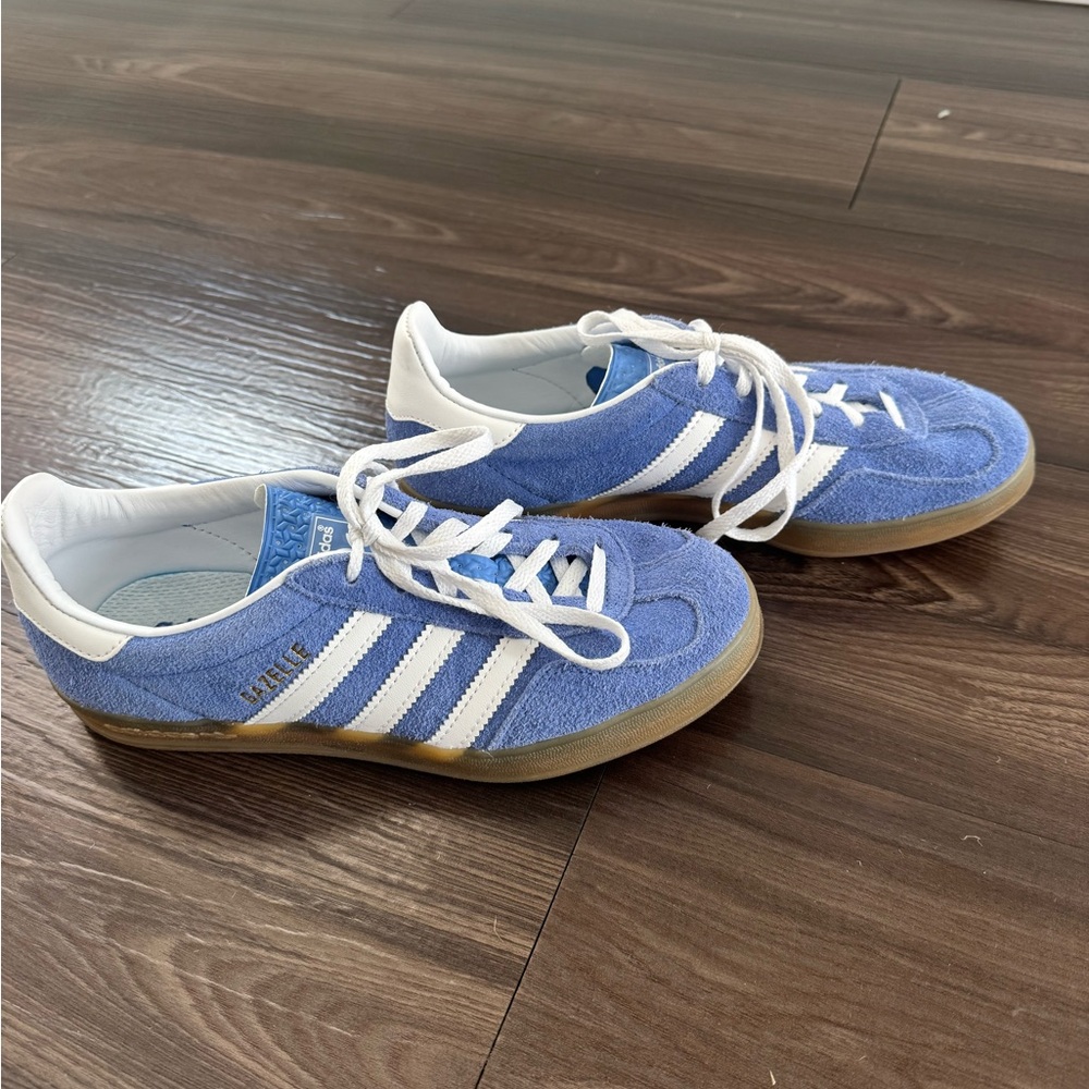 Gazelle Adidas - Blue Suede - Picture 4 of 5